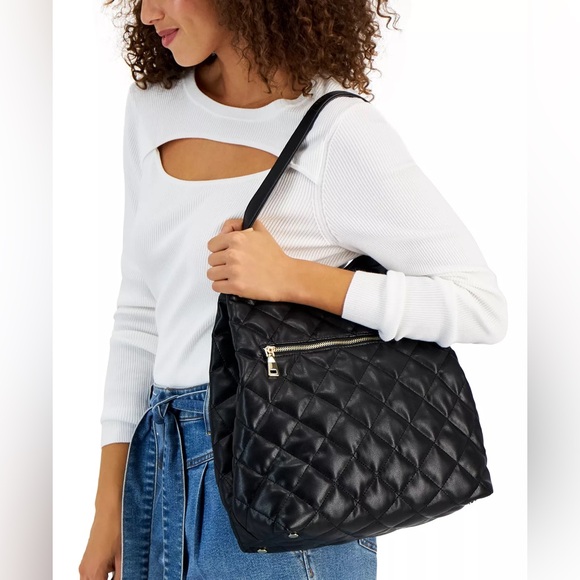 Andria Quilted Extra Large Tote, Created for Macy's - Picture 2 of 14